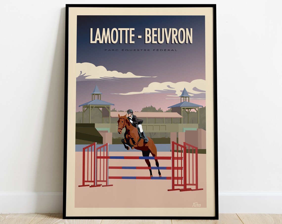 Lamotte Beuvron Travel Poster, French Riding Championships
