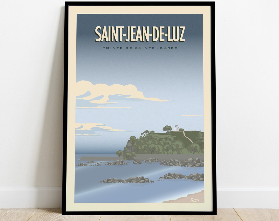 Saint Jean De Luz Vintage Travel Poster, West Coast