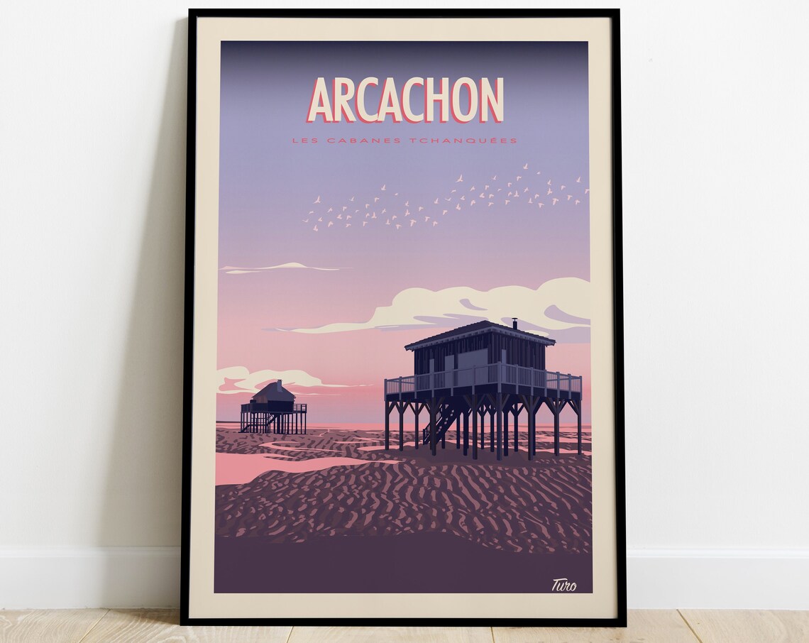 Arcachon Vintage Travel Poster, West Coast Bay - Image 3