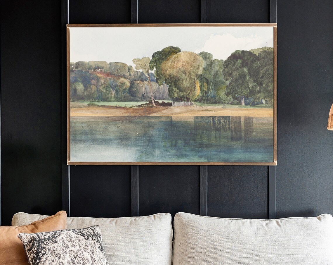On The Pond Nature and Landscape Wall Art Print