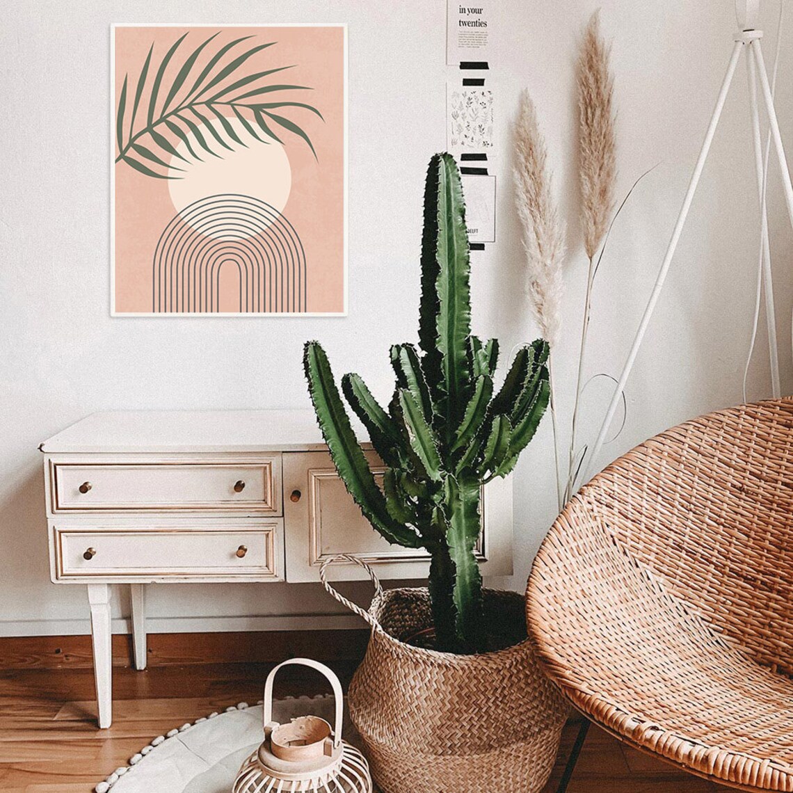 Abstract Botanical Print, Boho Wall Decor - Image 2