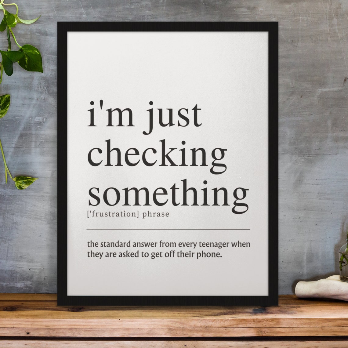 Funny Definition Print Fun Teen Wall Decor Kids Room Decor Girl Wall Art Boys Bedroom Art Dorm Wall Art Teenager Posters - Image 2