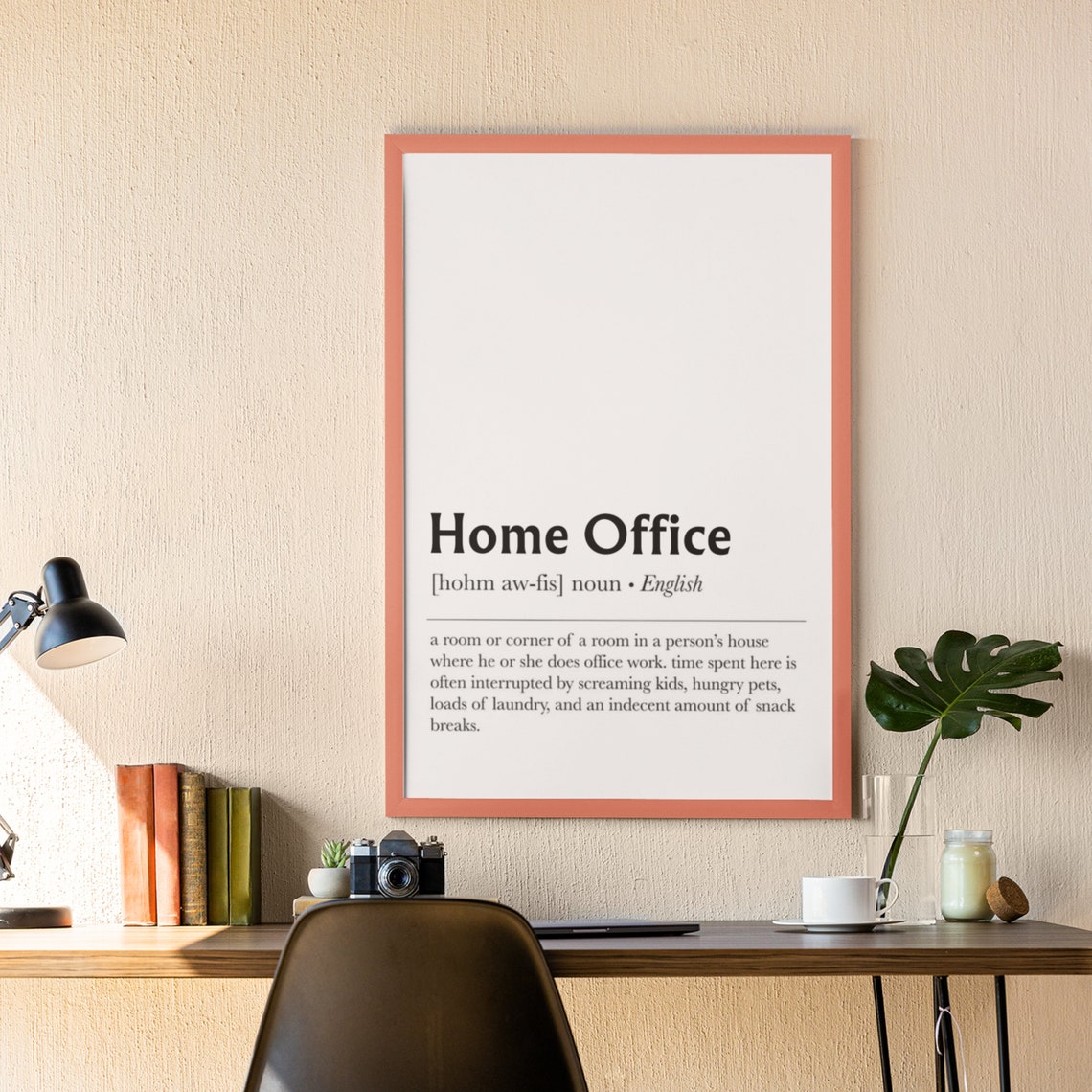 Funny Home Office Definition For Remote Work From Home Wall Art - Image 3