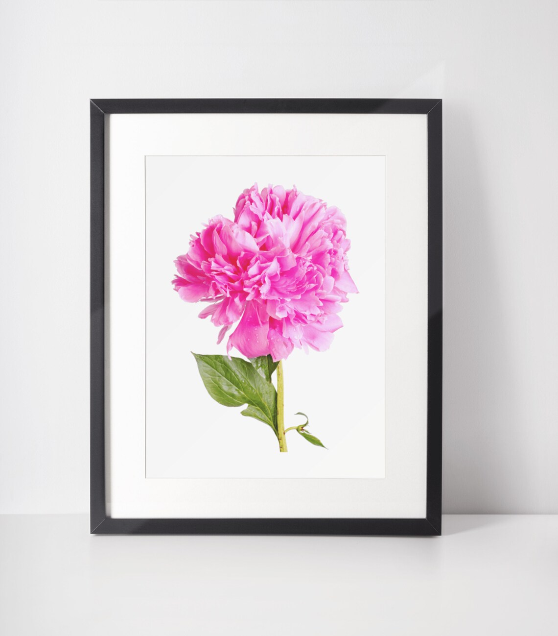 Pink Peony Flower Photography Minimalist Floral Wall Decor Poster - Image 3