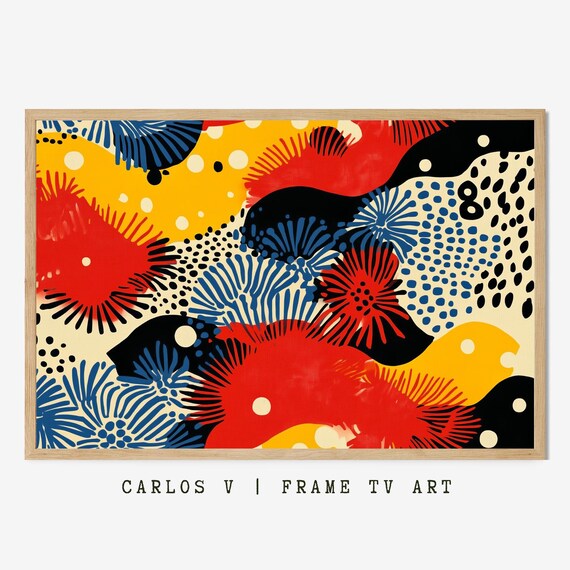 Textured Edges Splash-Themed Illustration Art Print