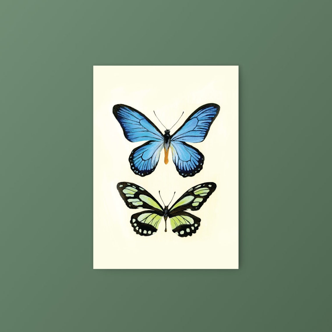 Butterfly No2 Gouache Art Print - Image 4