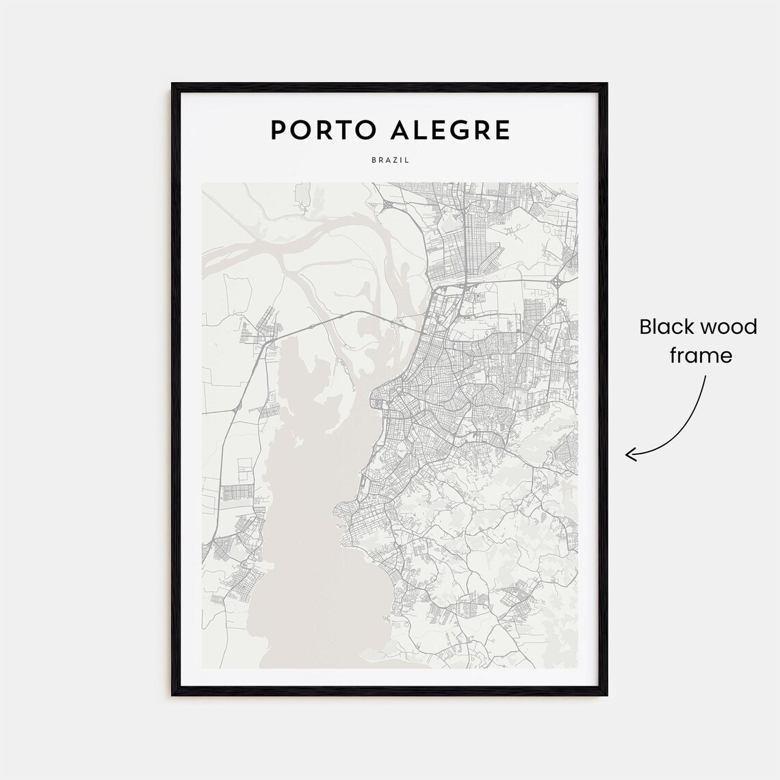 Porto Alegre Personalized Map Travel Poster - Image 3