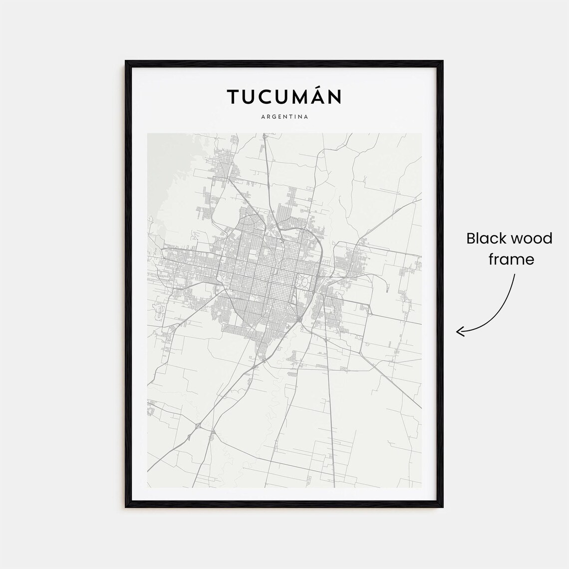 Tucumán Argentina Minimalist City Street Map Art Travel Poster - Image 3