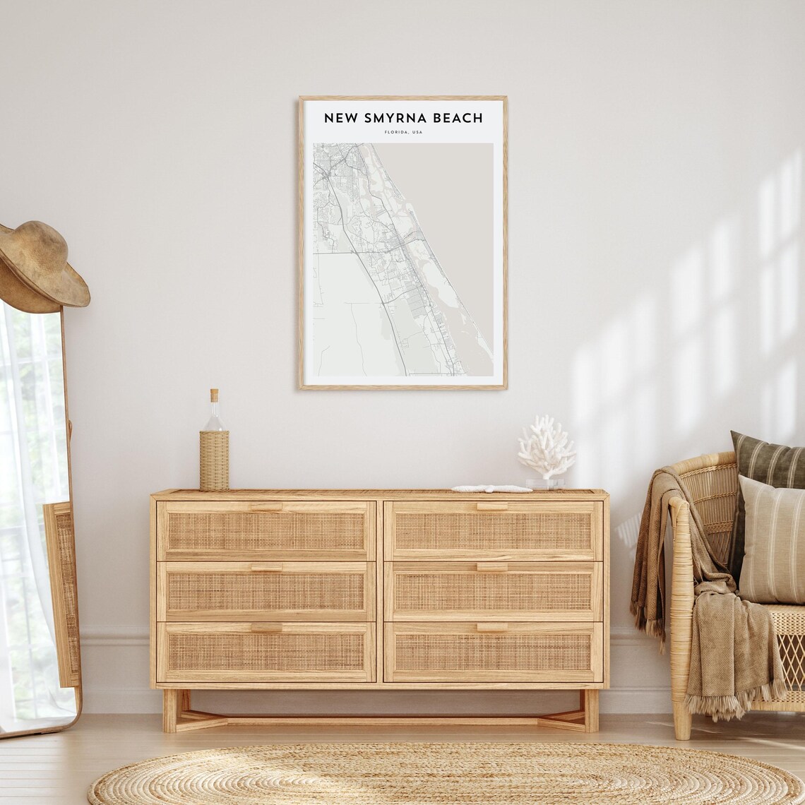 New Smyrna Beach Personalized Map Art Poster - Image 4