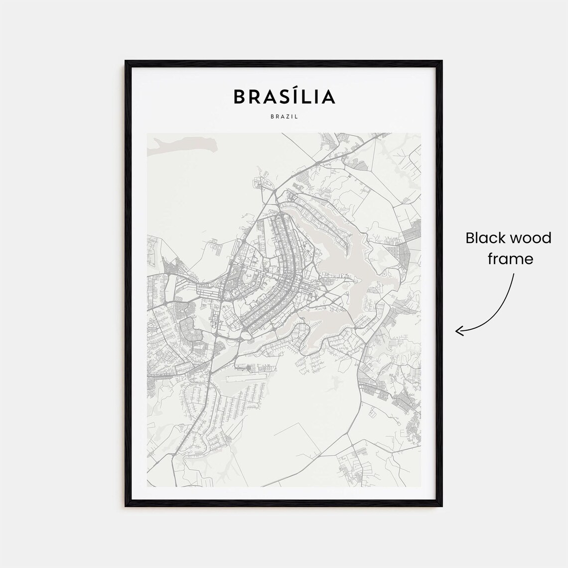 Brasilia Personalized Map Poster, Travel Print - Image 3