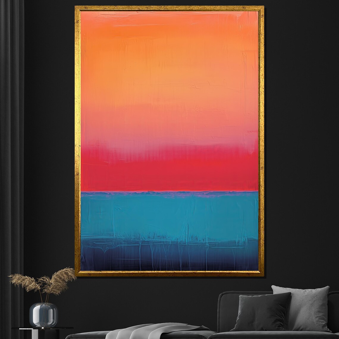 Mark Rothko Orange Red And Blue Abstract Art