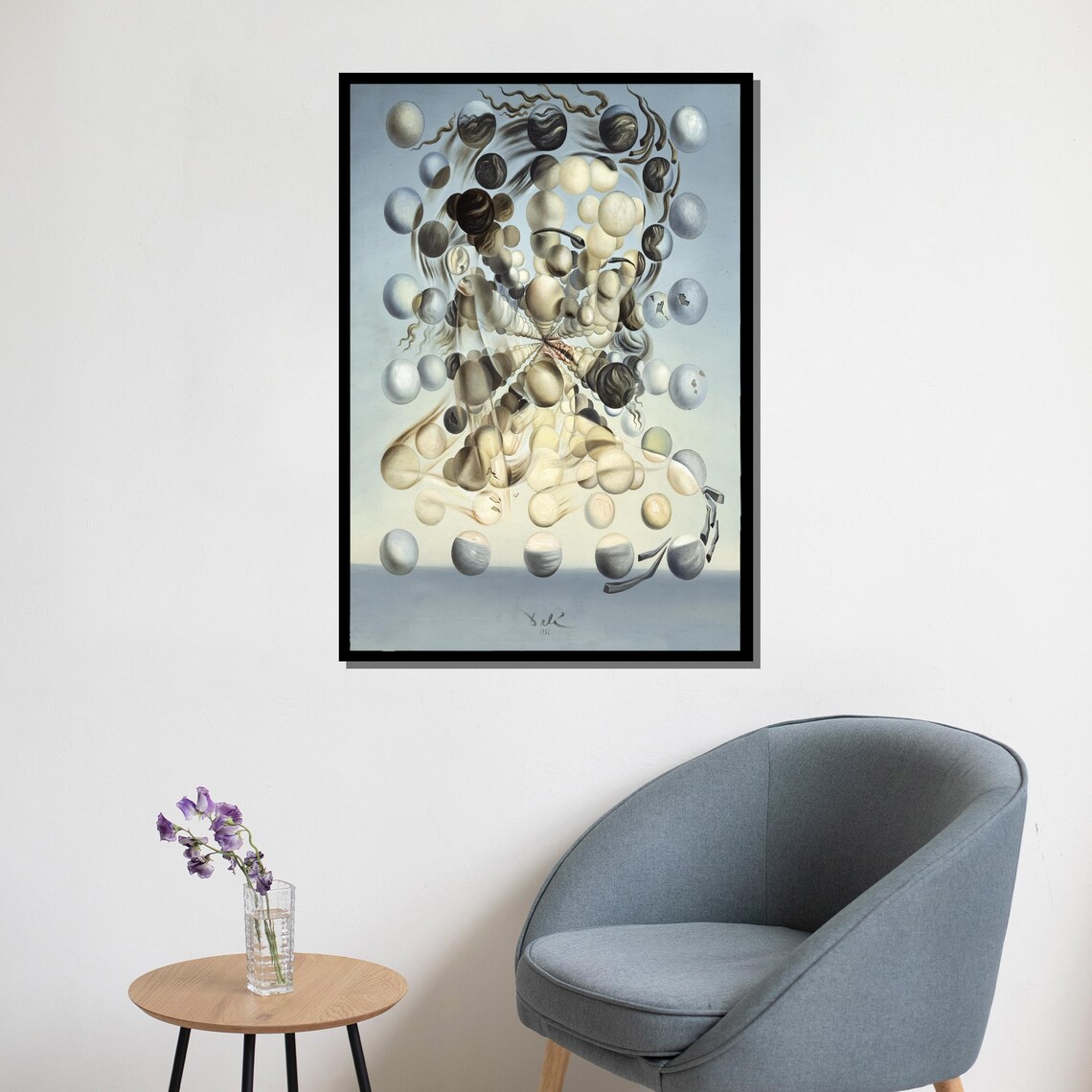 Salvador Dali Galatea Of The Spheres Floating Orbs Surreal Poster - Image 5