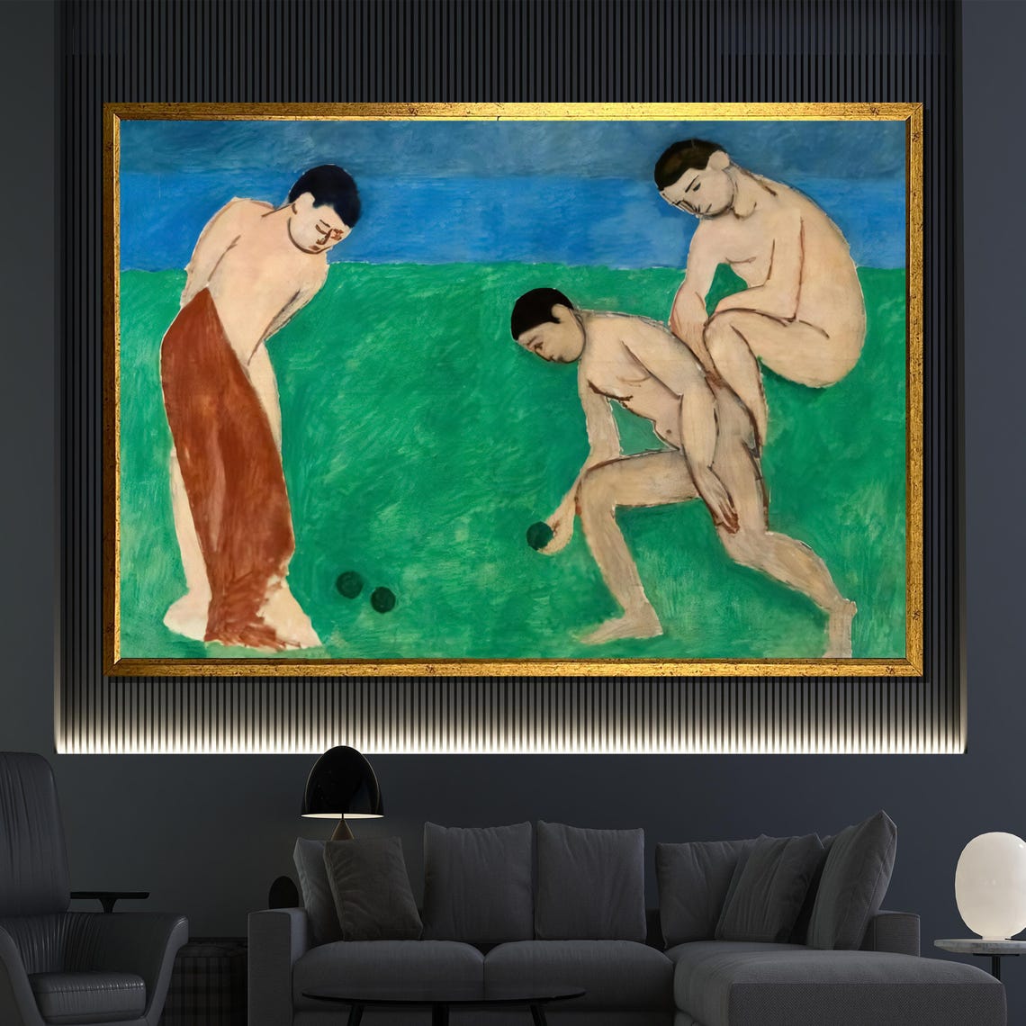 Henri Matisse Game Of Bowls Painting Modern Art Abstract Figures Colorful Wall Decor Classic Masterpiece Gift