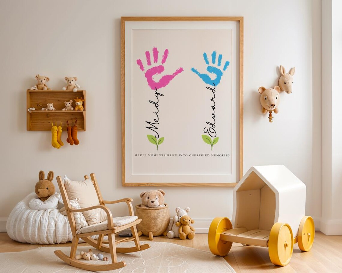 Personalized Mum Gift, Baby Handprint Keepsake - Image 2