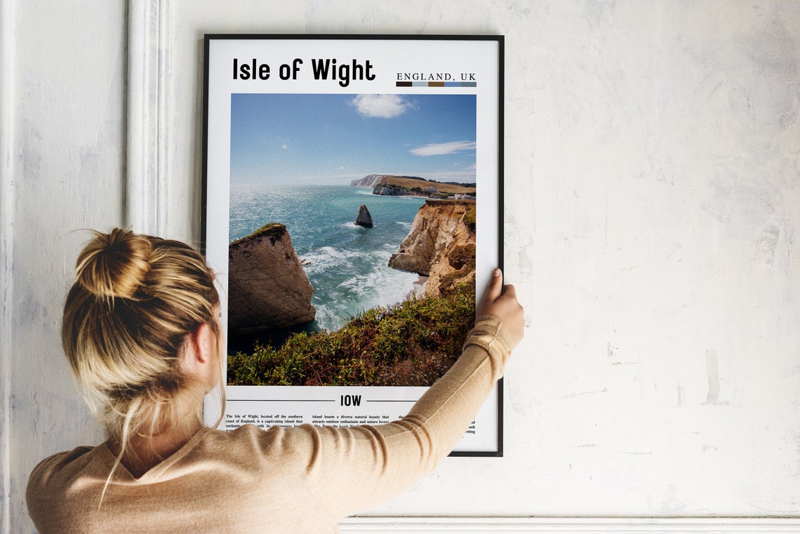 Isle Of Wight Poster Isle Of Wight Print Isle Of Wight Wall Art Europe Photo Europe Poster Europe Print Travel Poster - Image 2