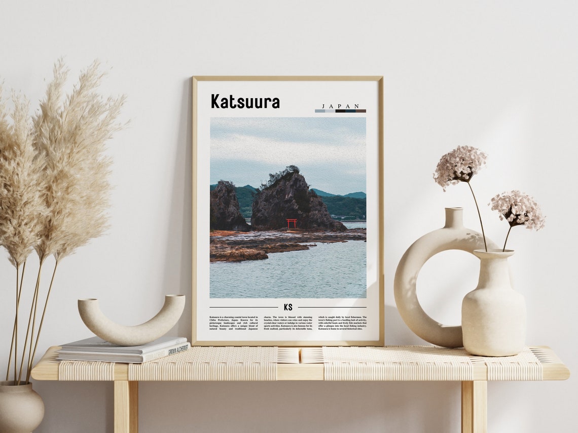 Katsuura Poster Katsuura Print Katsuura Wall Art Asia Print Asia Poster Asia Photo Minimal Travel Poster - Image 3