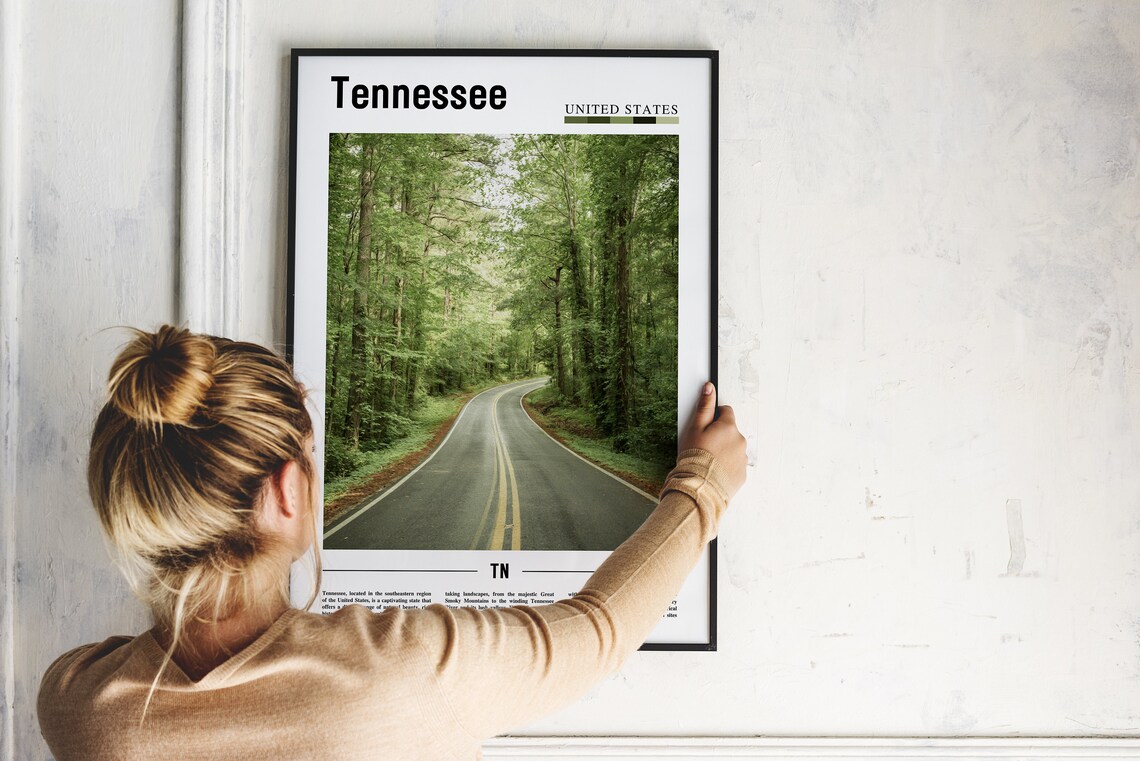 Tennessee Travel Poster, United States Wall Art - Image 2