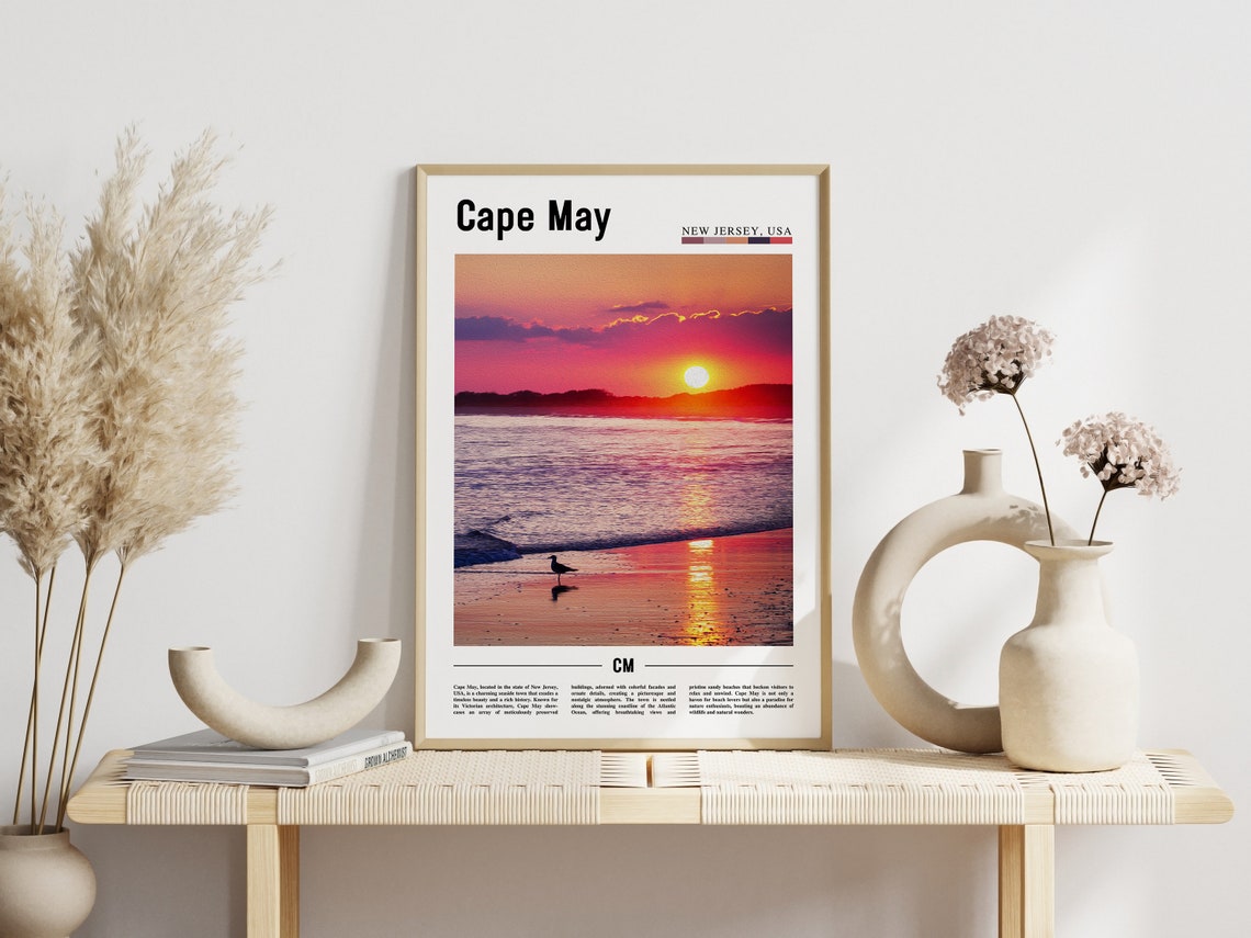 Cape May Poster Cape May Print Cape May Wall Art United States Photo United States Poster United States Print Travel Poster - Image 3