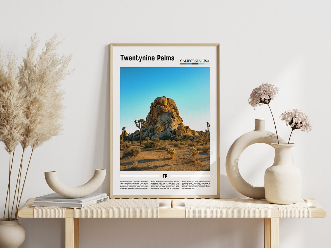 Twentynine Palms California Joshua Tree Desert Landscape Photo Poster - Image 3