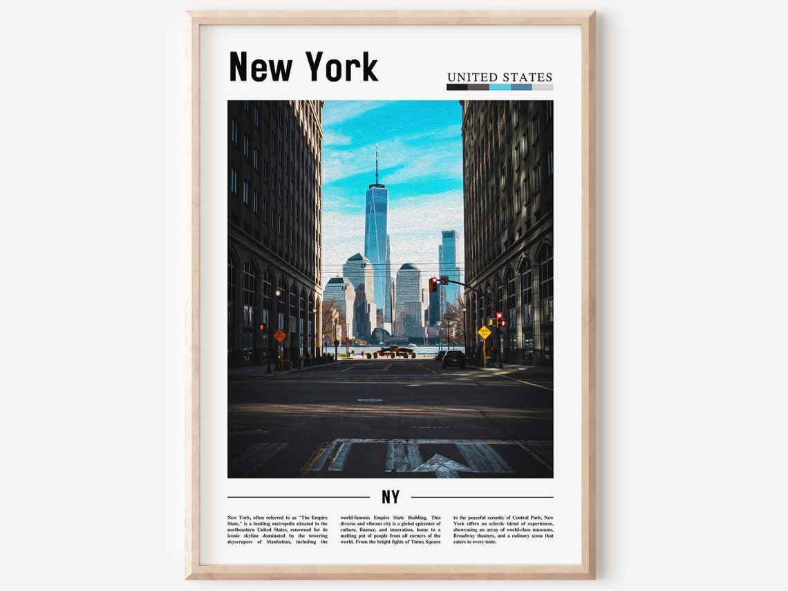 New York One World Trade Center Street View Photo Art Poster