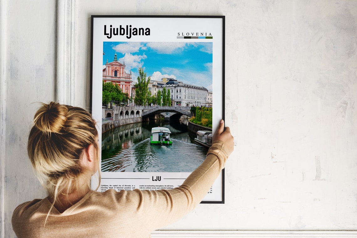 Ljubljana Poster Ljubljana Print Ljubljana Wall Art Europe Photo Europe Poster Europe Print Travel Poster - Image 2