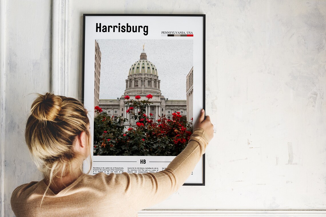 Harrisburg Pennsylvania Capitol Building Travel Photo Poster - Image 2