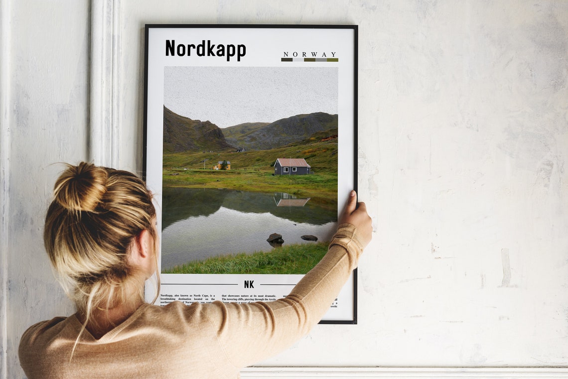 Nordkapp Poster Nordkapp Print Nordkapp Wall Art Europe Photo Europe Poster Europe Print Travel Poster - Image 2