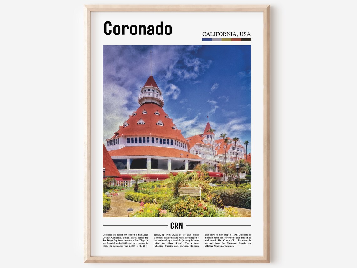 Coronado California Historic Hotel Del Coronado Photo Poster