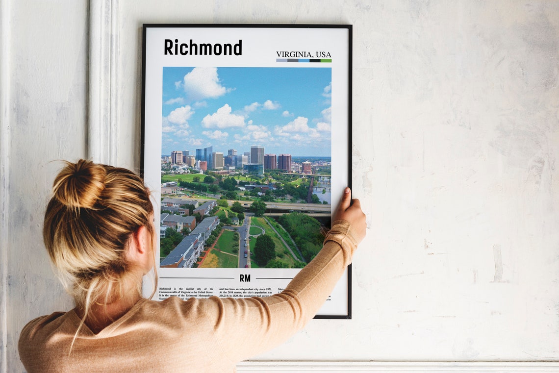 Richmond Print Richmond Poster Richmond Wall Art United States Photo United States Poster United States Print Travel Poster - Image 2