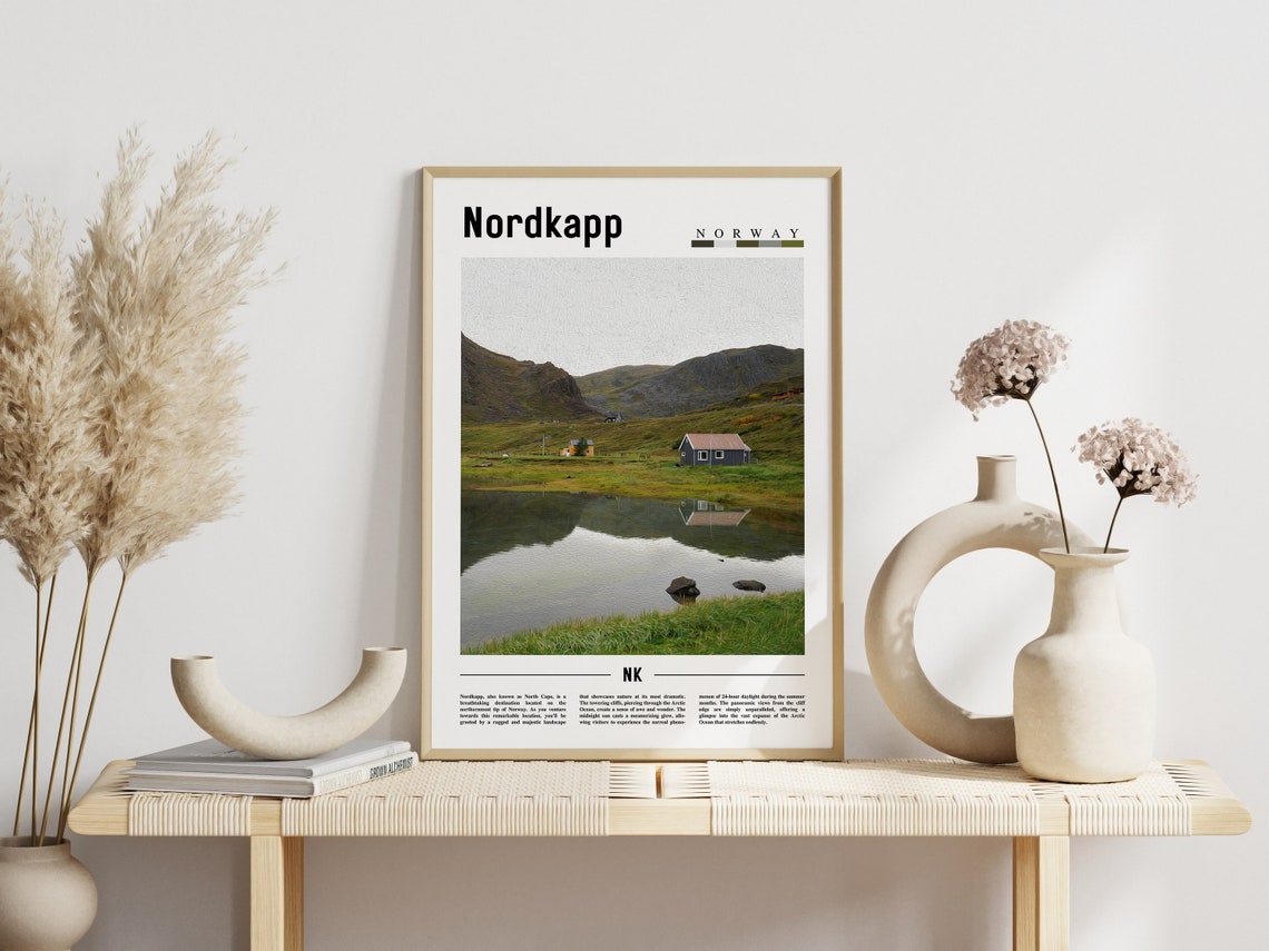 Nordkapp Poster Nordkapp Print Nordkapp Wall Art Europe Photo Europe Poster Europe Print Travel Poster - Image 3