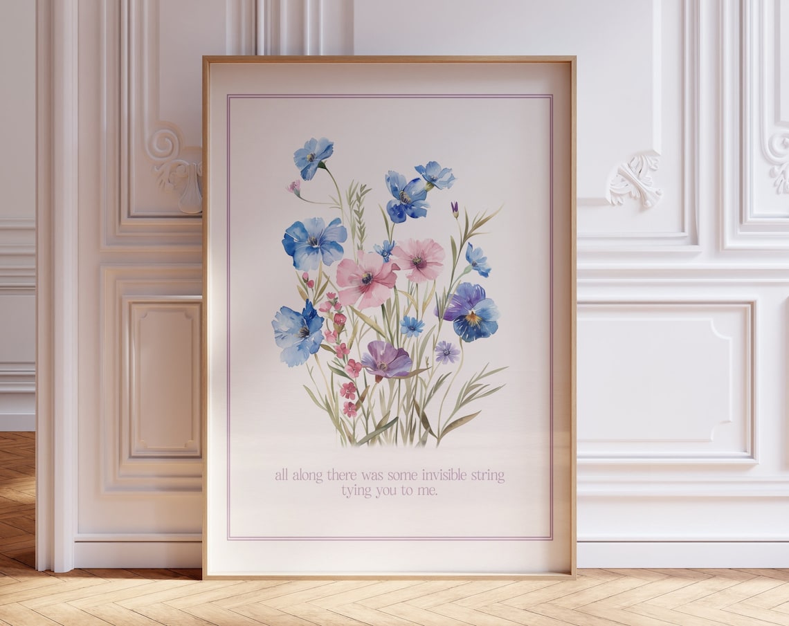 Invisible String Botanical Music Art Print