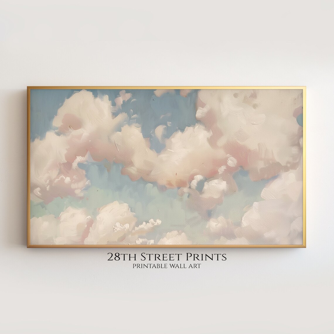 Summer Clouds Landscape Art Print, Nursery Decor - Image 3