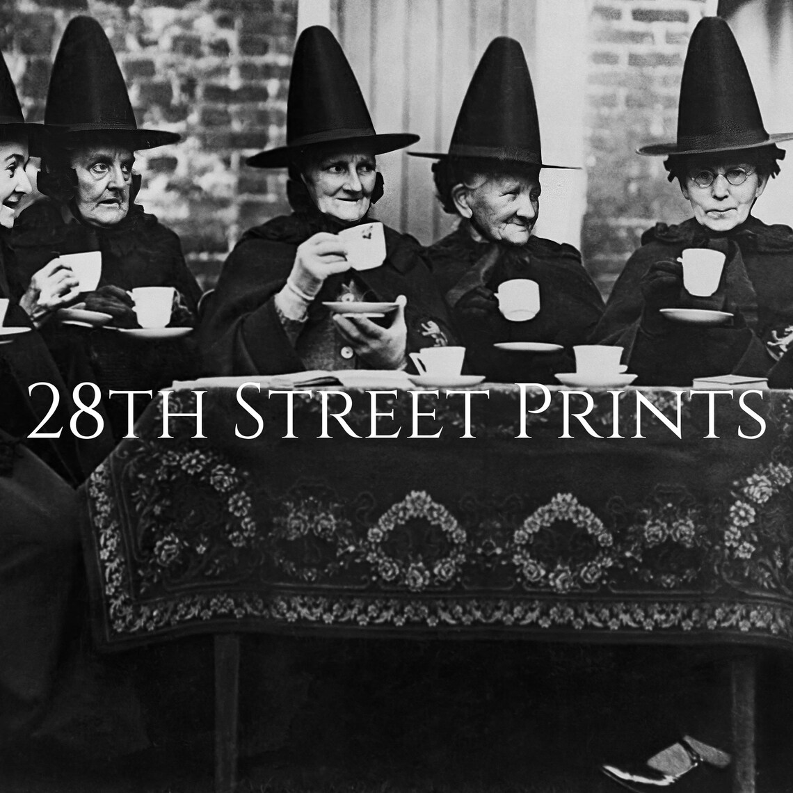 Vintage Halloween Witches Wall Art, Witch Party Poster - Image 3