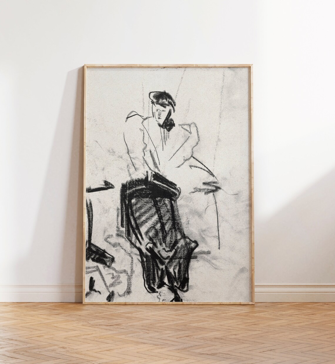 Abstract Sketch Antique Line Drawing Art Print - Image 5
