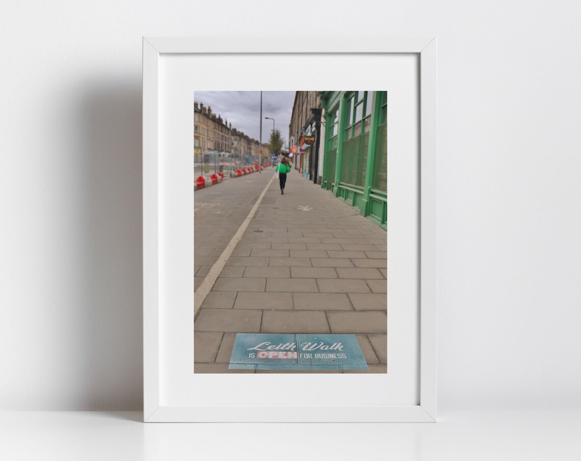 Leith Walk Edinburgh Street Scene Photography Urban Art Poster