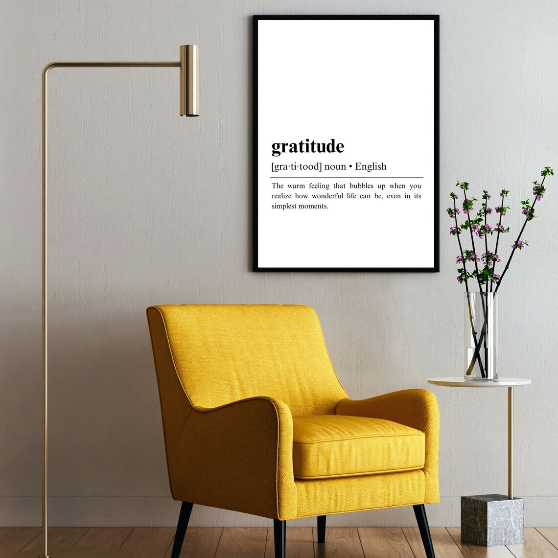 Gratitude Definition, Quote Print, Dictionary Art - Image 2