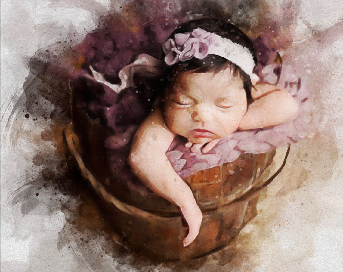 Custom Watercolor Portrait From Photo, Christmas Gift - Image 4