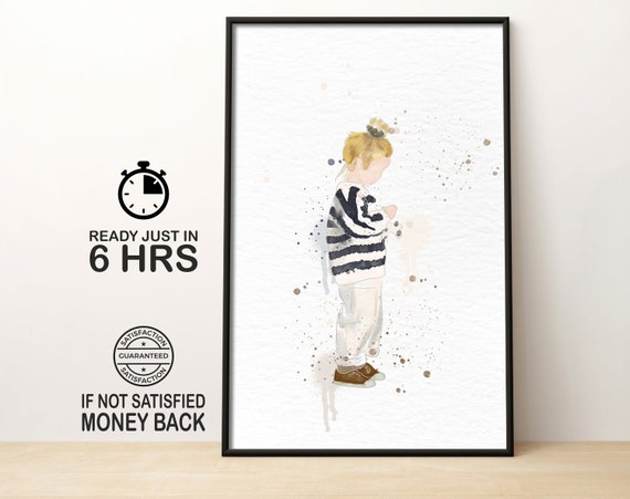Custom Watercolor Painting From Photo Custom Family Gift Gift For Momdad Personalised Gift Hand Drawn Watercolor Custom Portrait