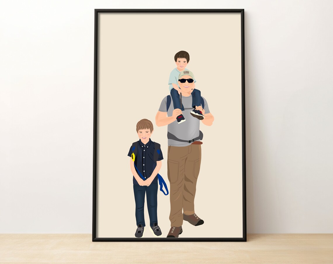 Custom Minimalist Portrait, Faceless Illustration - Image 2