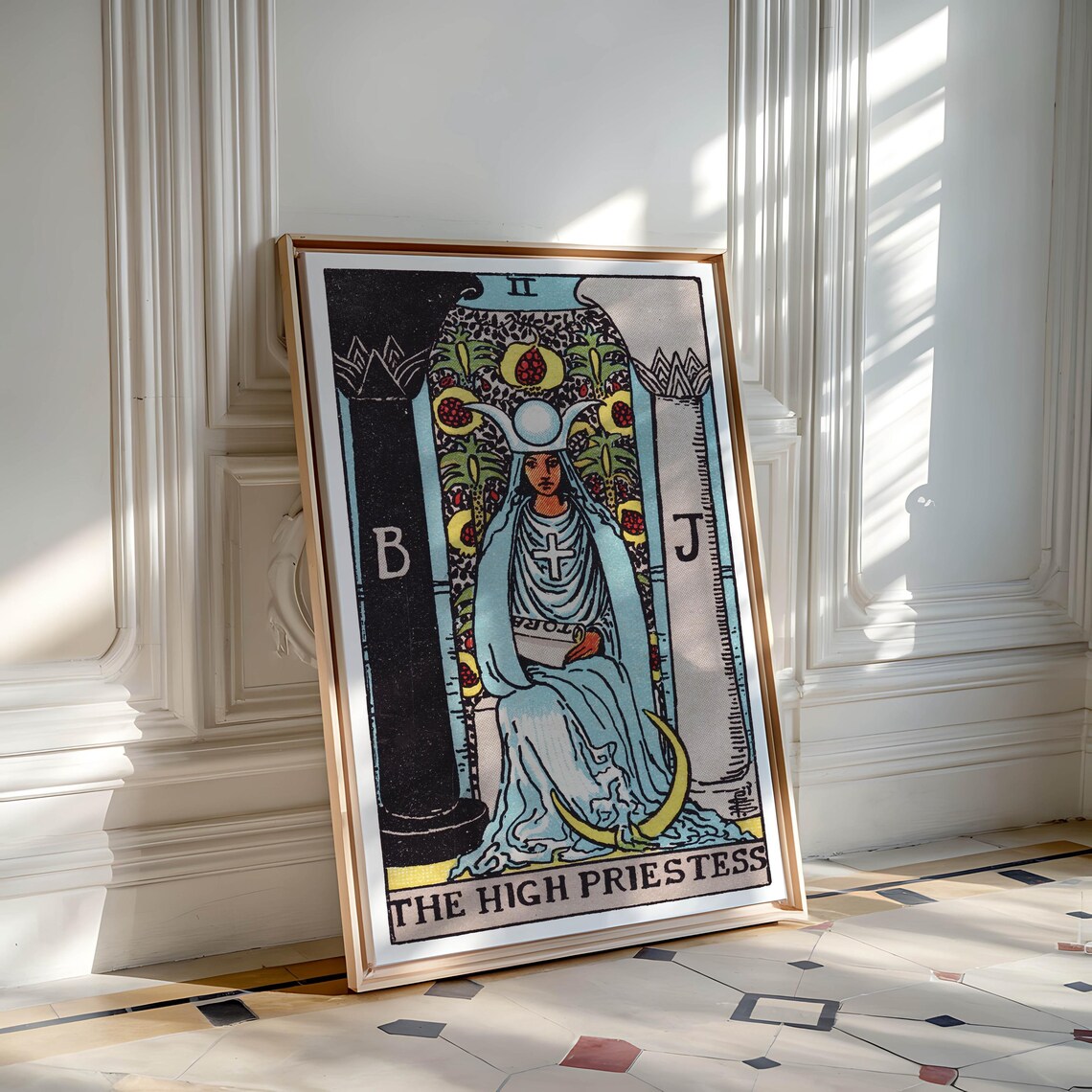 Tarot Cards Rider Waite, The High Priestess Art Print - Image 4