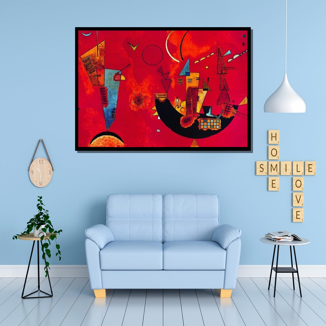Wassily Kandinsky Composition Vii Abstract Canvas Painting Ready To Hang Gift Boho Wall Art Home Decor - Image 3