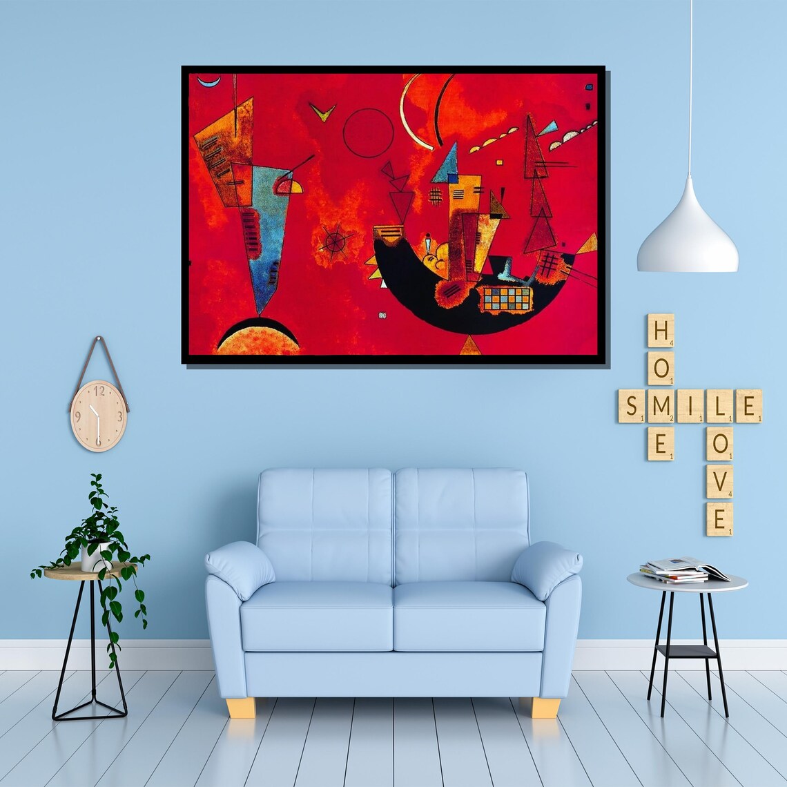 Wassily Kandinsky Red Abstract Geometric Modernist Painting Poster - Image 3