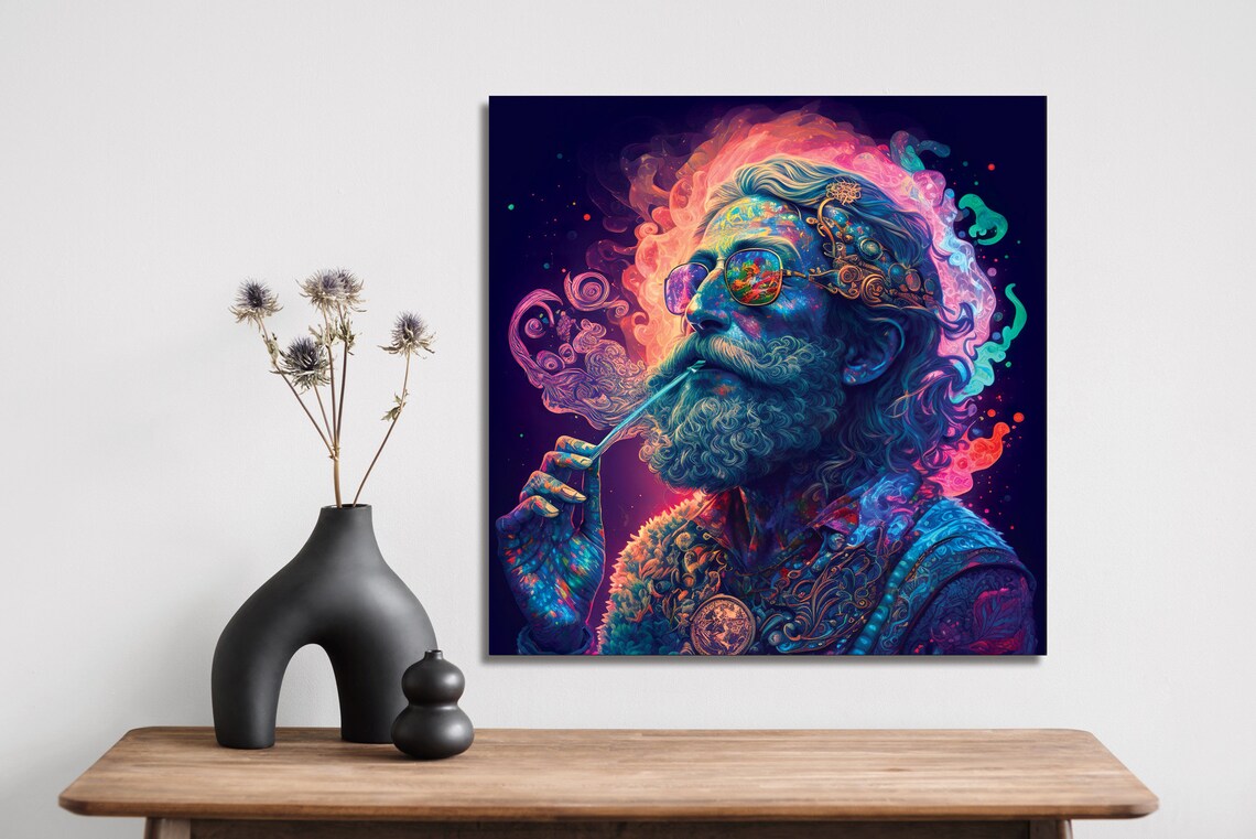 Psychedelic Cancer Zodiac Horoscope Art Print - Image 4