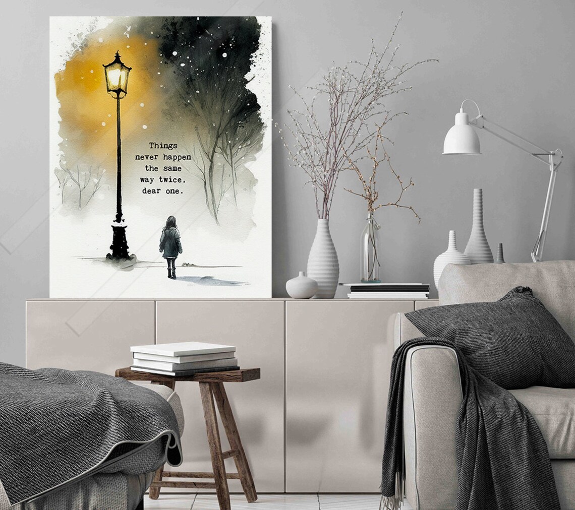 Things Never Happen The Same Way Twice Quote Art Print - Image 2