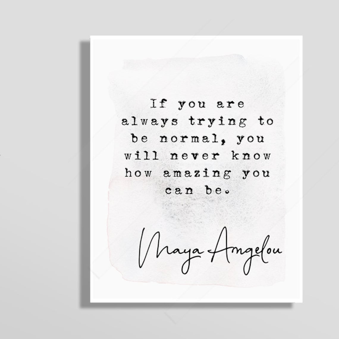 Maya Angelou Inspirational Quote, Graduation Poster - Image 3