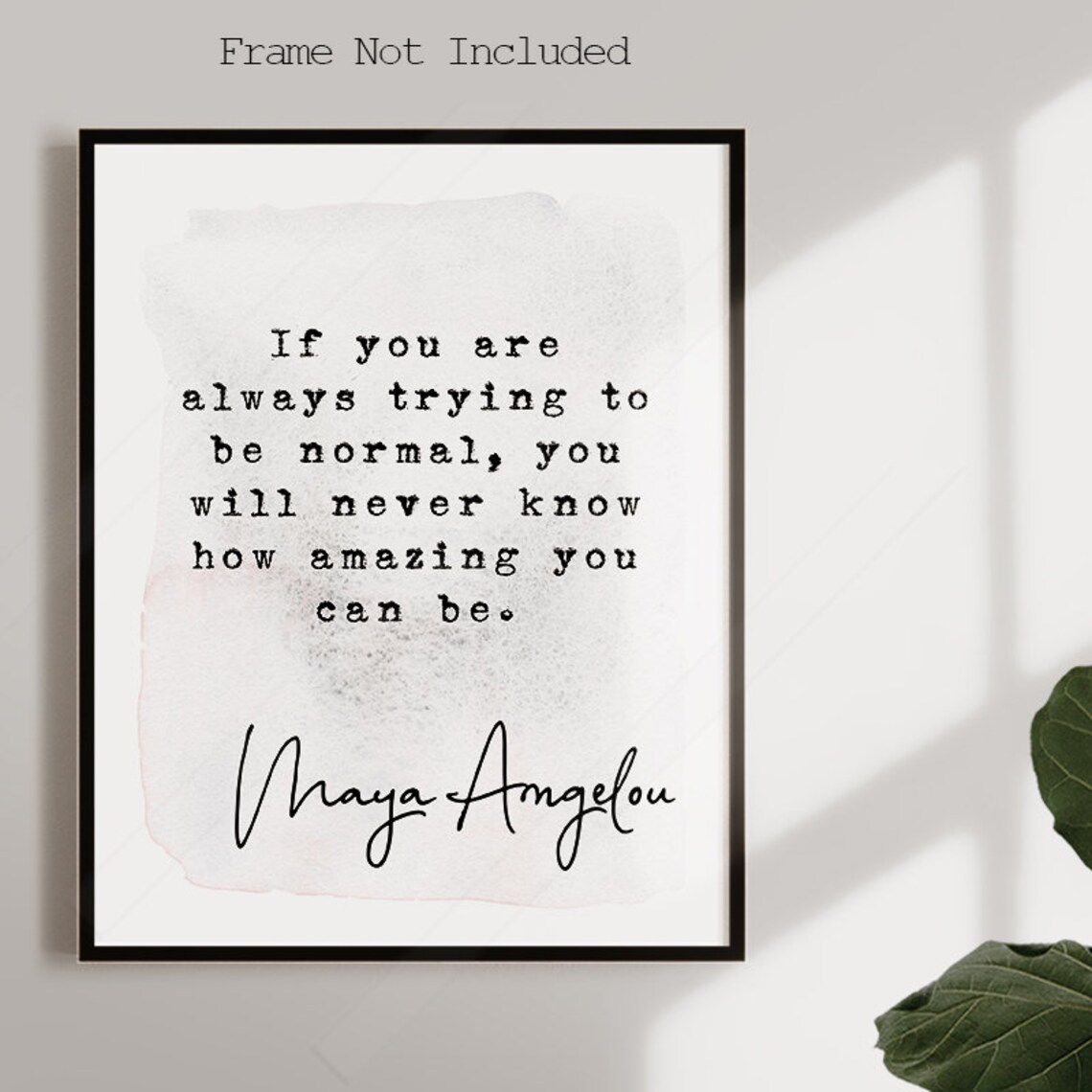 Maya Angelou Inspirational Quote, Graduation Poster
