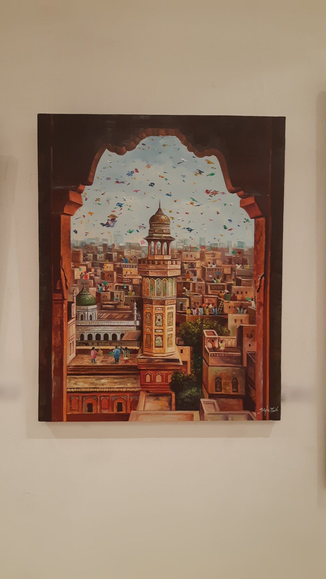 Indian Art Oil Painting, Desi Home Decor Art Print - Image 2