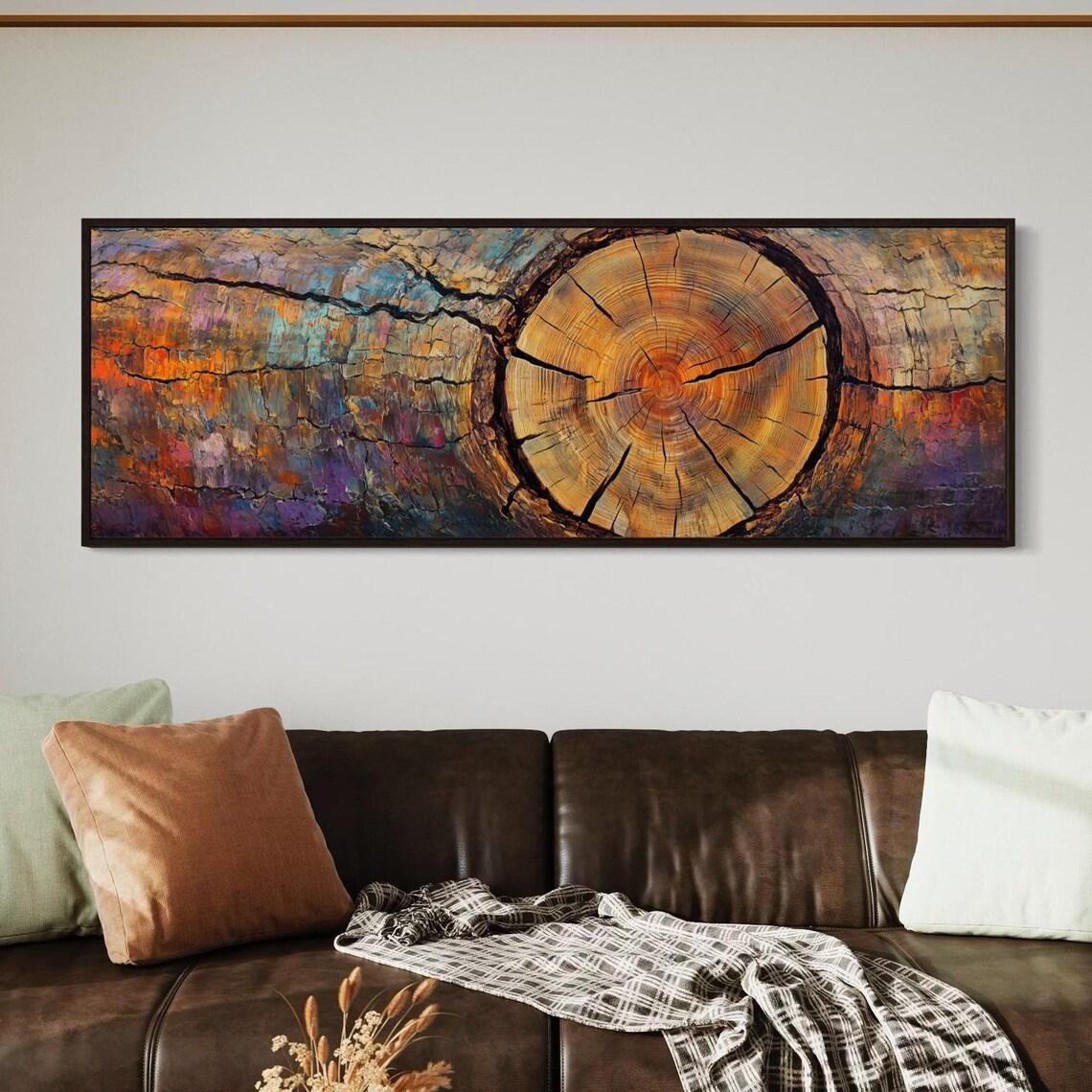 Abstract Tree Trunk Art Print, Rustic Nature Decor