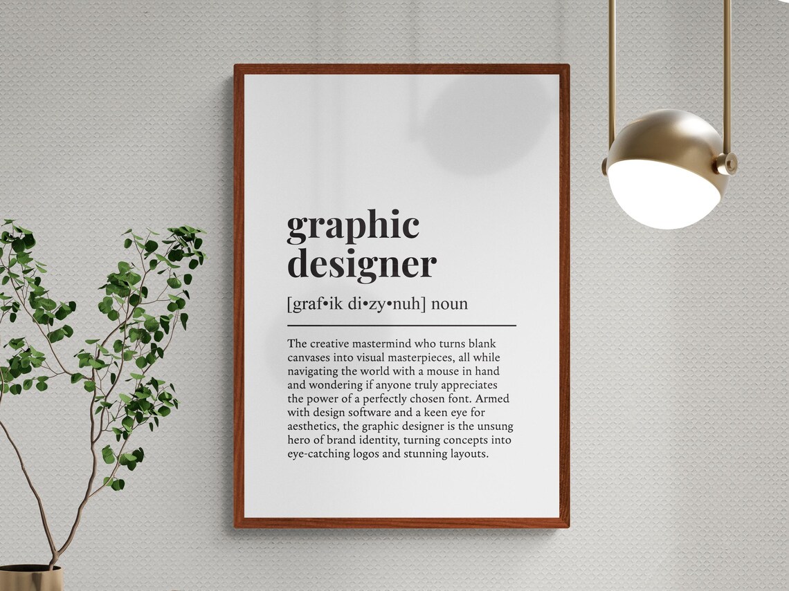 Graphic Designer Funny Definition Art Print - Image 3