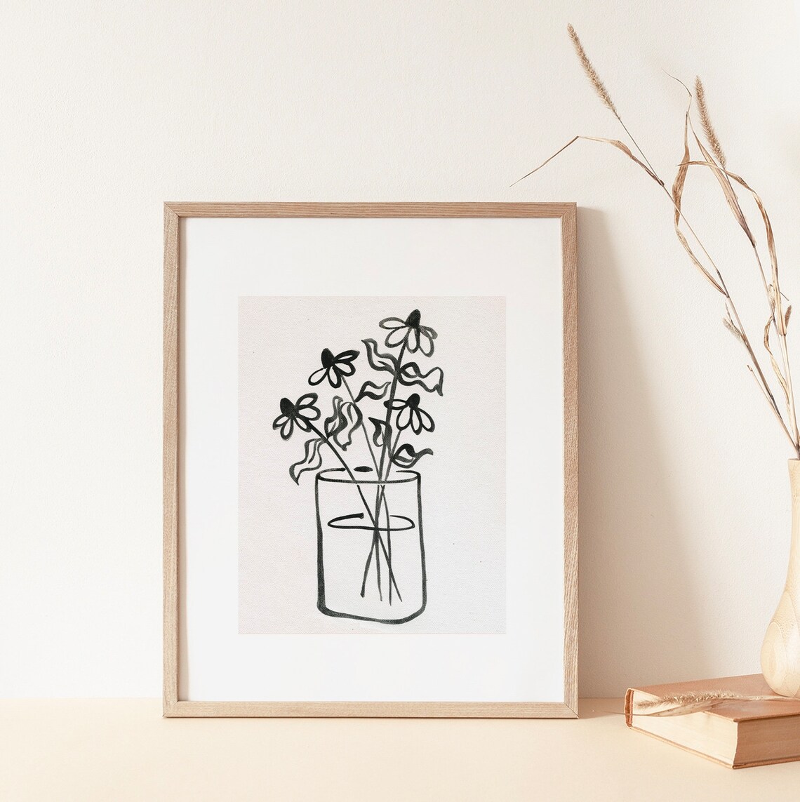 Floral Arrangement 4 Vintage Style Art Print - Image 4